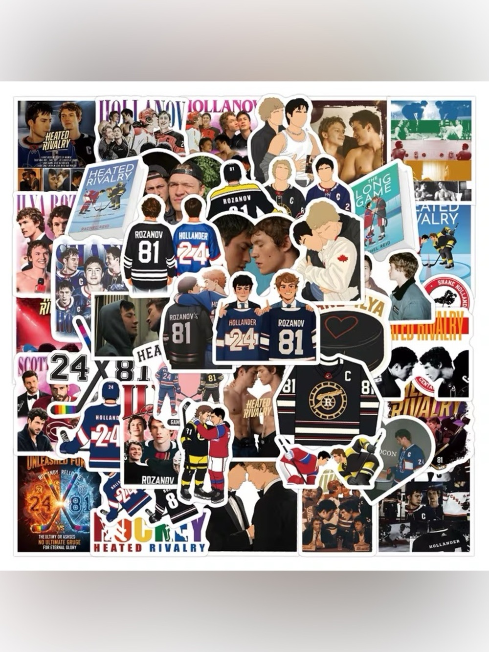 60pcs Heated Rivalry Sticker Pack